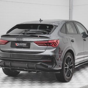 Maxton Design Rear Splitter (with vertical bars) Audi Q3 Sportback S-Line F3 AU-Q3-2-SLINE-SB-RD1G+RD2G