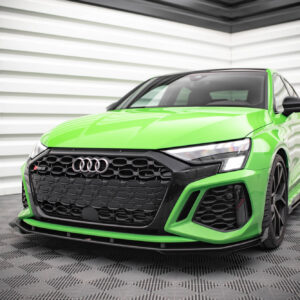 Maxton Design Street Pro Front Splitter V.1 + Flaps Audi RS3 8Y AURS38YCNC-FD1BRB+FSF1G