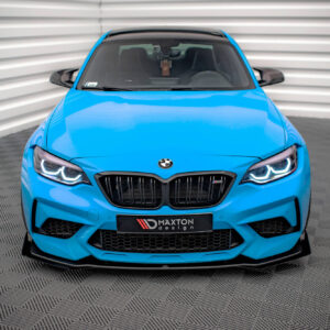 Maxton Design Street Pro Front Splitter V.1 + Flaps BMW M2 Competition F87 BM287MCOMPCNC-FD1BRB+FSF1G