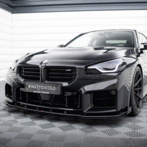 Maxton Design Street Pro Front Splitter V.1 + Flaps BMW M2 G87 BMM2G87CNC-FD1BRB+FSF1G