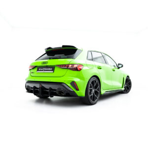 Maxton Design Street Pro Rear Diffuser Audi RS3 Sportback 8Y Facelift AURS38YFSBCNC-RS1B+BRBI