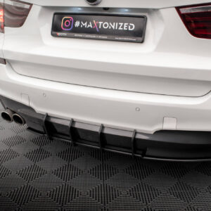 Maxton Design Street Pro Rear Diffuser BMW X3 M-Pack F25 BMX325MPACKCNC-RS1BRB