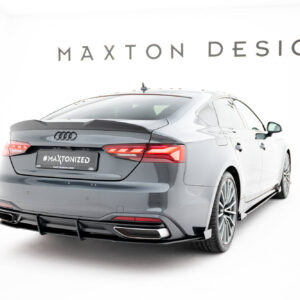 Maxton Design Street Pro Rear Diffuser + Flaps Audi A5 F5 Facelift AUA52FSBCNC-RS1BRB+RSF1G