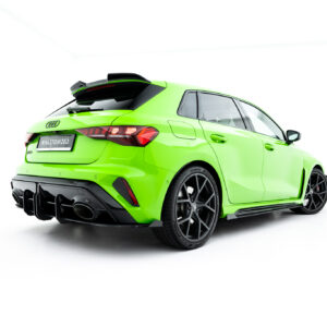 Maxton Design Street Pro Rear Diffuser + Flaps Audi RS3 Sportback 8Y Facelift AURS38YFSBCNC-RS1B+BRBI+RSF1G