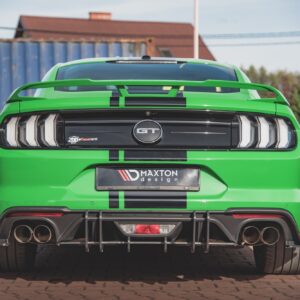 Maxton Design Street Pro Rear Diffuser Ford Mustang GT Mk6 Facelift FOMU6FGTCNC-RS1B+BRBI