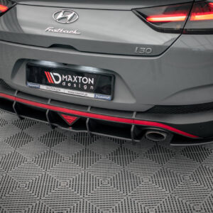 Maxton Design Street Pro Rear Diffuser Hyundai I30 Fastback N-Line Mk3 Facelift HYI303FNLINEFBCNC-RS1BRB