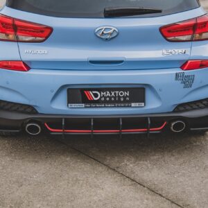 Maxton Design Street Pro Rear Diffuser V.2 Hyundai I30 N Mk3 Hatchback HYI303NCNC-RS3B+BRBI