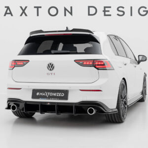 Maxton Design Street Pro Rear Diffuser V.4 Volkswagen Golf GTI Mk8 VWGO8GTICNC-RS4B+BRBI