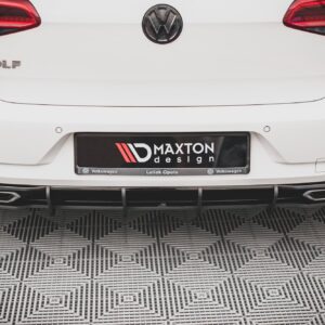 Maxton Design Street Pro Rear Diffuser Volkswagen Golf R-Line Mk 7 Facelift VWGO7FRLINECNC-RS1B+BRBI