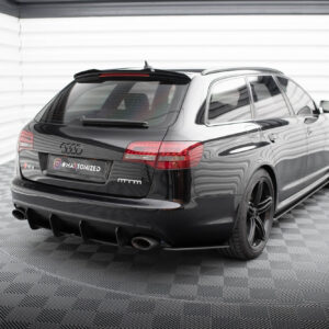 Maxton Design Street Pro Rear Side Splitters Audi RS6 Avant C6 AURS6C6CNC-RSD1BRB