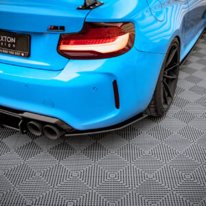 Maxton Design Street Pro Rear Side Splitters BMW M2 F87 BM287MCOMPCNC-RSD1BRB