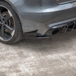Maxton Design Street Pro Rear Side Splitters + Flaps Audi RS3 8V Sportback AURS38VCNC-RSD1BRB+RSF1G