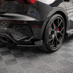 Maxton Design Street Pro Rear Side Splitters + Flaps Audi RS3 Sportback 8Y AURS38YCNC-RSD1BRB+RSF1G