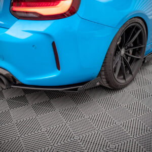 Maxton Design Street Pro Rear Side Splitters + Flaps BMW M2 F87 BM287MCOMPCNC-RSD1BRB+RSF1G