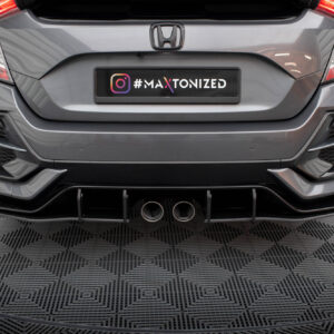 Maxton Design Street Pro Rear Side Splitters V.1 Honda Civic Sport Mk 10 Facelift HOCI10SPORTCNC-RSD1BRB
