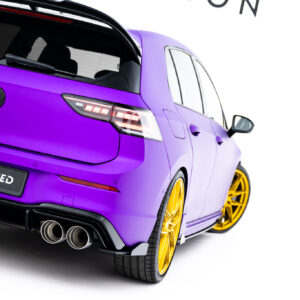 Maxton Design Street Pro Rear Side Splitters V.2 + Flaps V.2 Volkswagen Golf R Hatchback Mk8 / Mk8 Facelift VWGO8RCNC-RSD2B+RSF2G