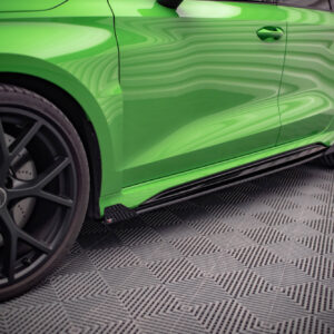 Maxton Design Street Pro Side Skirts Diffusers + Flaps Audi RS3 Sedan 8Y AURS38YSCNC-SD1BRB+SF1G
