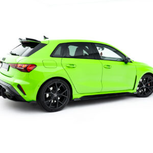 Maxton Design Street Pro Side Skirts Diffusers + Flaps Audi RS3 Sportback 8Y Facelift AURS38YFSCNC-SD1B+SF1G