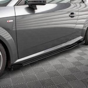 Maxton Design Street Pro Side Skirts Diffusers + Flaps Audi TT S / S-Line 8S AUTT3SLINECNC-SD1BRB+SF1G