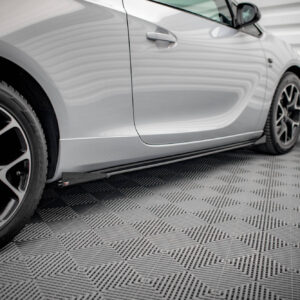 Maxton Design Street Pro Side Skirts Diffusers + Flaps Opel Astra GTC OPC-Line J OPASJGTCOPCLINECNC-SD1BRB+SF1G