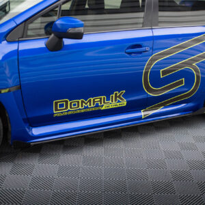 Maxton Design Street Pro Side Skirts Diffusers + Flaps Subaru WRX STI Mk1 SUIM4FWRXSTICNC-SD1BRB+SF1G