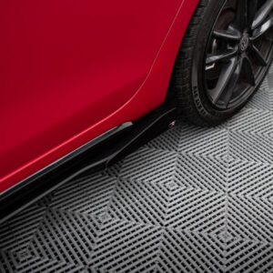 Maxton Design Street Pro Side Skirts Diffusers + Flaps Volkswagen Golf GTI Mk6 VWGO6GTICNC-SD1B+SRF1G