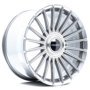 Vesser VSR5 21x9,5 ET15-57 BLANK Silver Machined Face