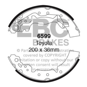 EBC Brakes Brake Shoe 6599