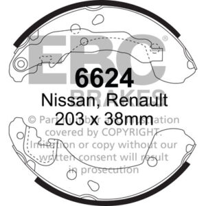 EBC Brakes Brake Shoe 6624