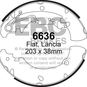 EBC Brakes Brake Shoe 6636