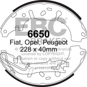EBC Brakes Brake Shoe 6650