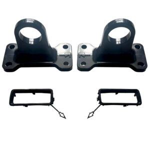 LAND ROVER DEFENDER L663 90/110/130 BLACK ALUMINIUM TOW HOOKS - V1