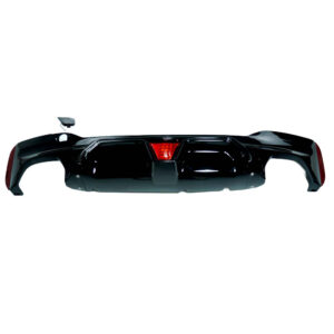 BMW G30/G38 5 SERIES 2017-2022 GLOSS BLACK DUAL EXHAUST DIFFUSER WITH LED