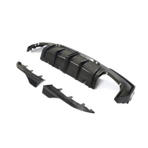 BMW 4 SERIES 2020+ G22/G23 QUAD TIP CARBON FIBRE DIFFUSER