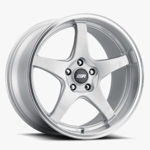 ESR Wheels APX5 18x9.5 5x100 ET35 Hyper Silver w/ Machined Lip 89550035 APX5HS-ML