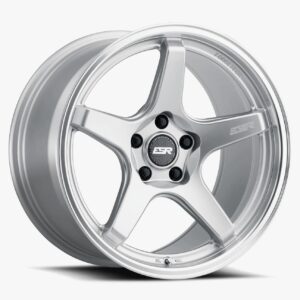 ESR Wheels APX5C 18x9.5 Blank ET22 Hyper Silver w/ Machined Lip 89511122 APX5CHS-ML