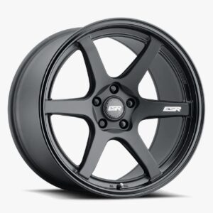 ESR Wheels APX6 19x8.5 5x112 ET30 Matte Black w/ Gloss Black Lip 98551230 APX6MBLK-BL