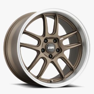 ESR Wheels APX8 19x9.5 5x112 ET35 Matte Bronze w/ Machined Lip 99551435 APX8MBRNZ-ML 5X112