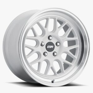 ESR Wheels CR01 18x8.5 5x100 ET30 Gloss White w/ Machined Lip 88550030 CR01WHT-ML