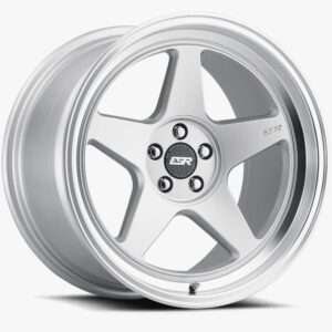 ESR Wheels CR5 18x10.5 5x108 ET30 Hyper Silver w/ Machined Lip 80551430 CR5HS-ML 5X108