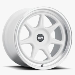 ESR Wheels CR7 18x8.5 5x108 ET30 Gloss White w/ Machined Lip 88551430 CR7WHT-ML 5X108