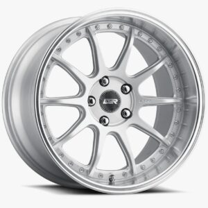 ESR Wheels CS12 18x9.5 5x100 ET22 Hyper Silver w/ Machined Lip 89550022 CS12HS-ML