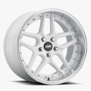 ESR Wheels CS15 18x8.5 Blank ET30 Gloss White w/ Machined Lip 88511130 CS15WHT-ML