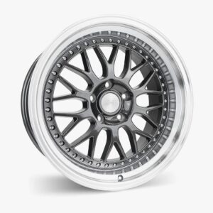 ESR Wheels SR01 19x8.5 5x120 ET30 Gunmetal w/ Machined Lip 98552030 SR01GM-ML