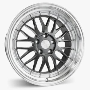 ESR Wheels SR05 18x9.5 5x100 ET22 Gunmetal w/ Machined Lip 89550022 SR05GM-ML