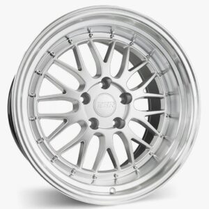 ESR Wheels SR05 18x10.5 5x120 ET22 Hyper Silver w/ Machined Lip 80552022 SR05HS-ML
