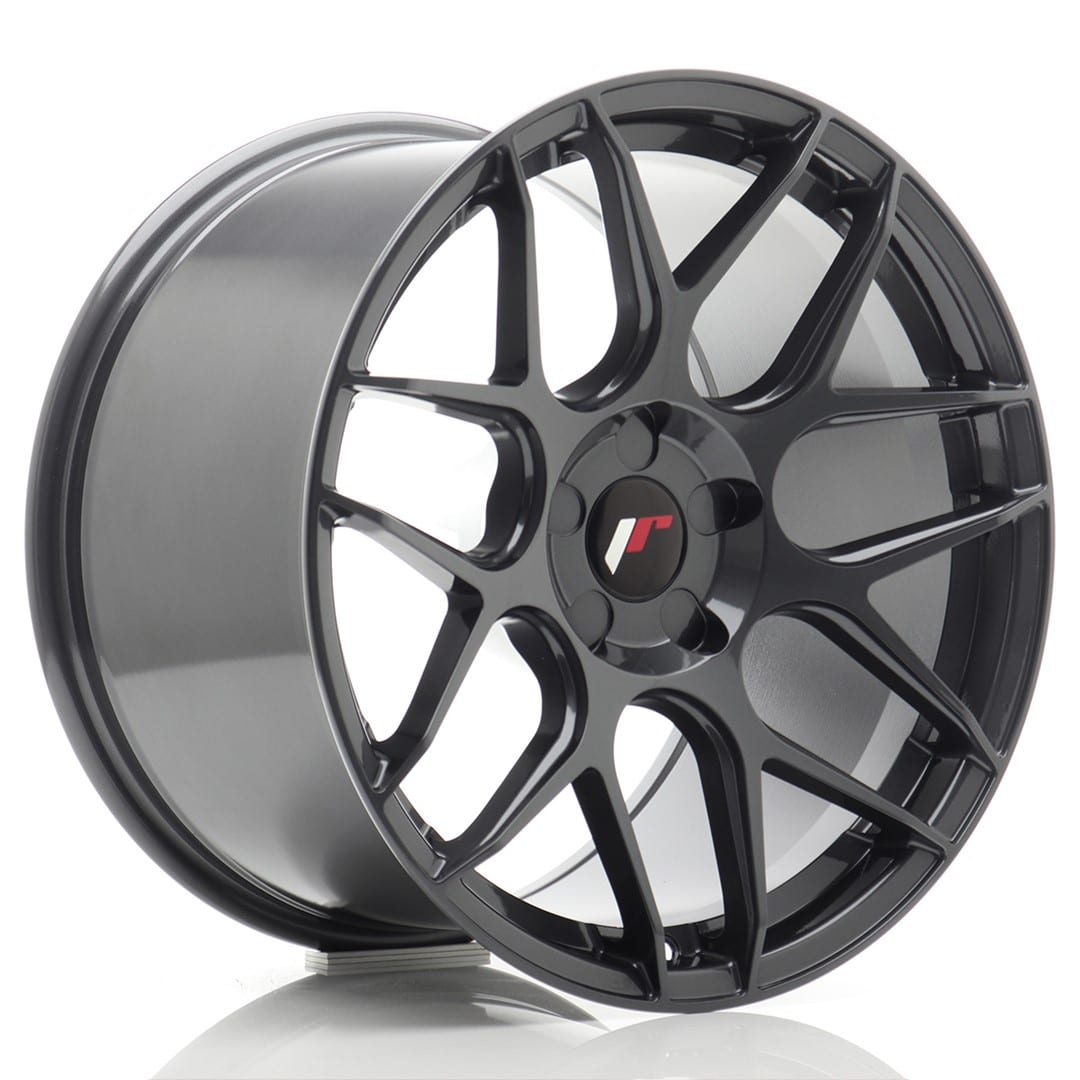 44654_0_34147jpg - OPSHOLDERS Black multi-spoke alloy car wheel/rim with a center cap and glossy finish