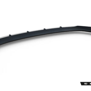 Curved black car aero lip with multiple mounting tabs, shown as a Maxton Design product render.