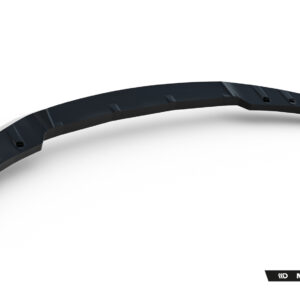 Curved dark automotive bumper or body kit piece with mounting holes, shown on a white backdrop (Maxton Design branding).
