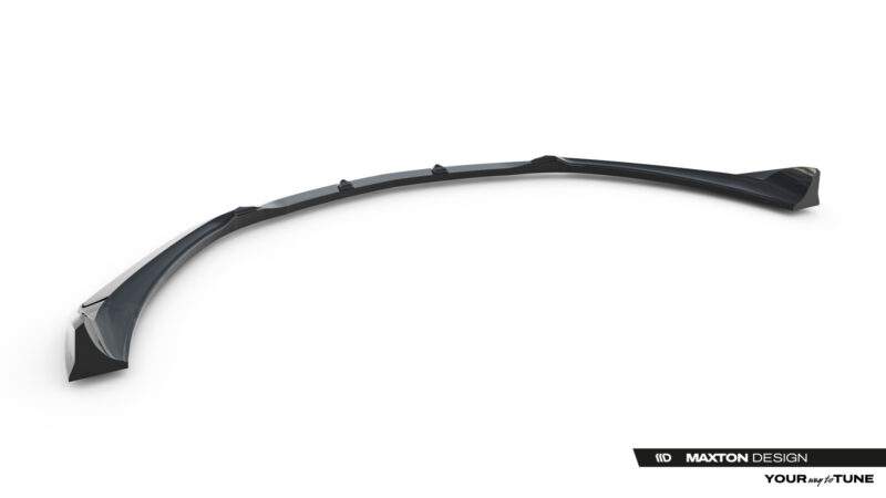 pol_po_Front-Splitter-Mercedes-AMG-GT-R-C190-Facelift-23888_4jpg - OPSHOLDERS Curved windshield wiper blade with mounting clips, shown diagonally on a white background.